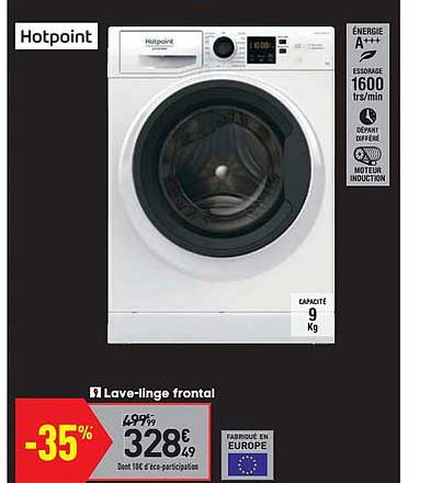 lave linge frontal hotpoint