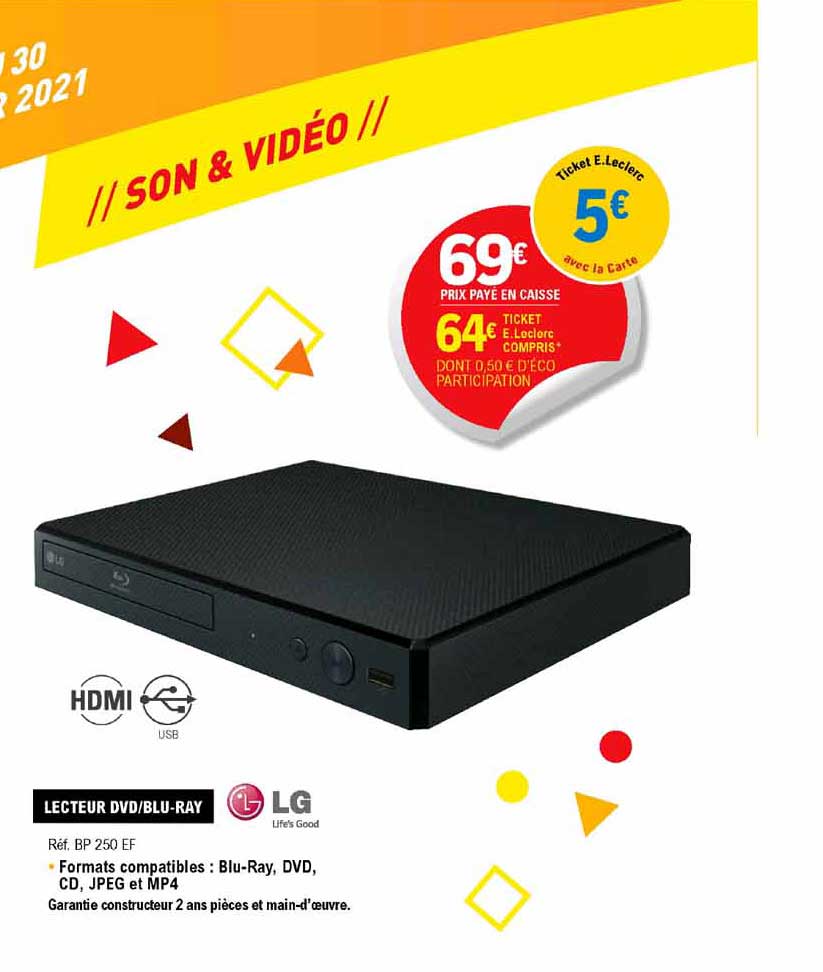 lecteur dvd blu ray