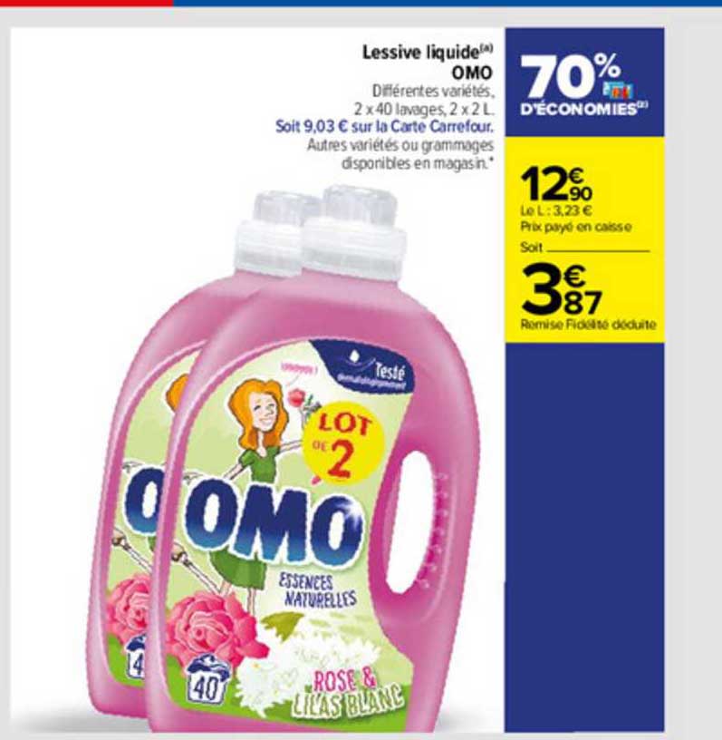 Lessive Liquide Omo