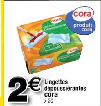 lingettes dépoussiérantes cora