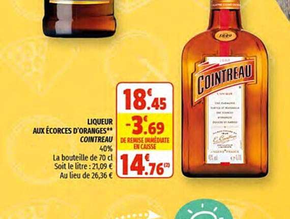 liqueur aux écorces d'oranges cointreau