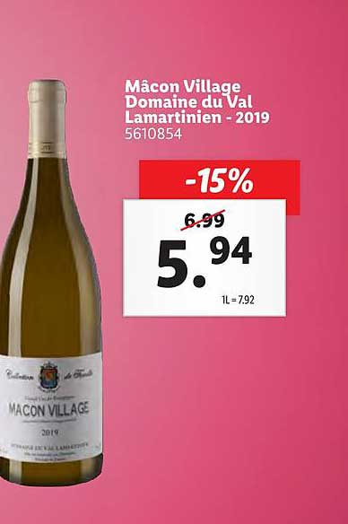 mâcon village domaine du val lamartinien - 2019