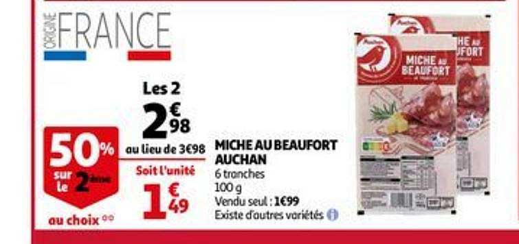 Miche Au Beaufort Auchan