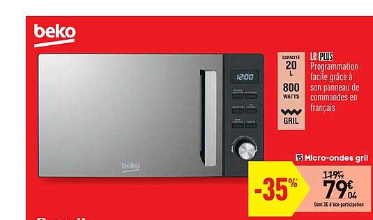 micro ondes gril beko