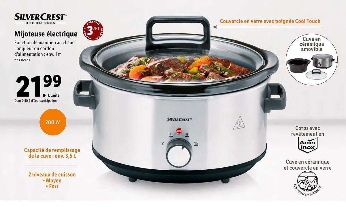 mijoteuse électrique silver crest