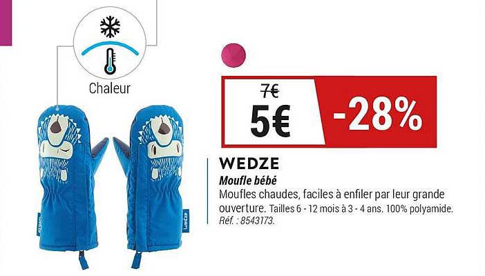 moufle bébé wedze