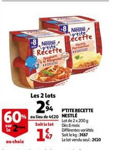 p'tite recette nestlé