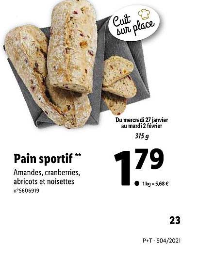 pain sportif