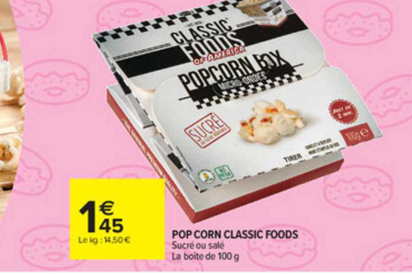 pop corn classic foods