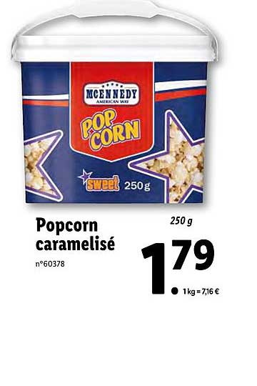popcorn caramelisé