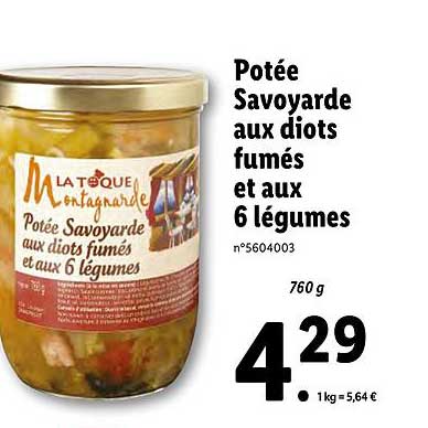 potée savoyarde aux diots fumés et aux 6 légumes