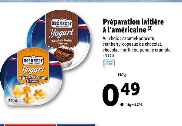 Préparation Laitière à L'américaine