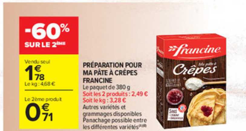 Préparation Pour Ma Pâte à Crêpes Francine