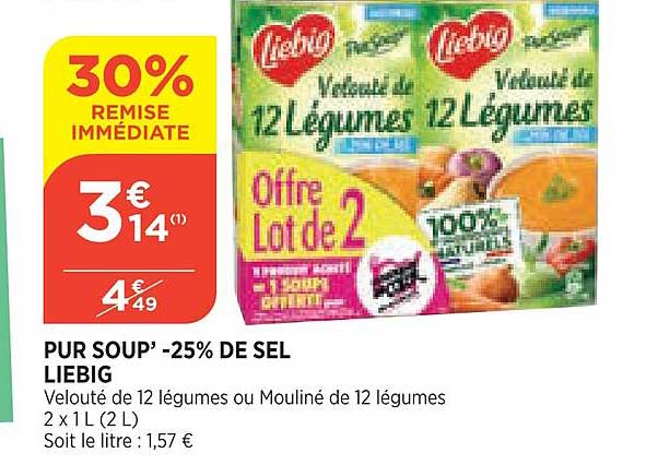 pur soup' -25% de sel liebig