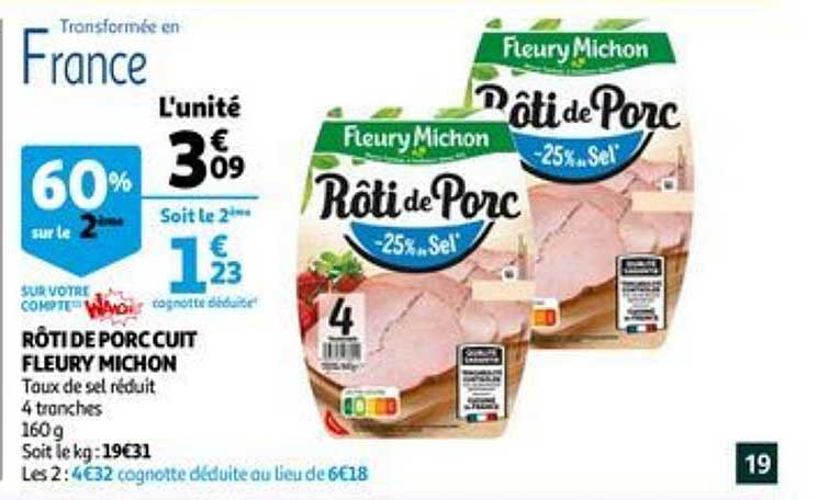 rôti de porc cuit fleury michon