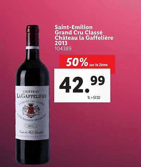 saint-émilion grand cru classé château la gaffelière 2013