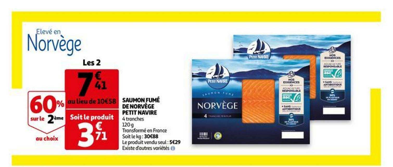 Saumon Fumé De Norvège Petit Navire