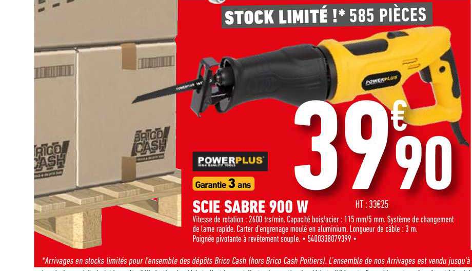 scie sabre 900 w powerplus