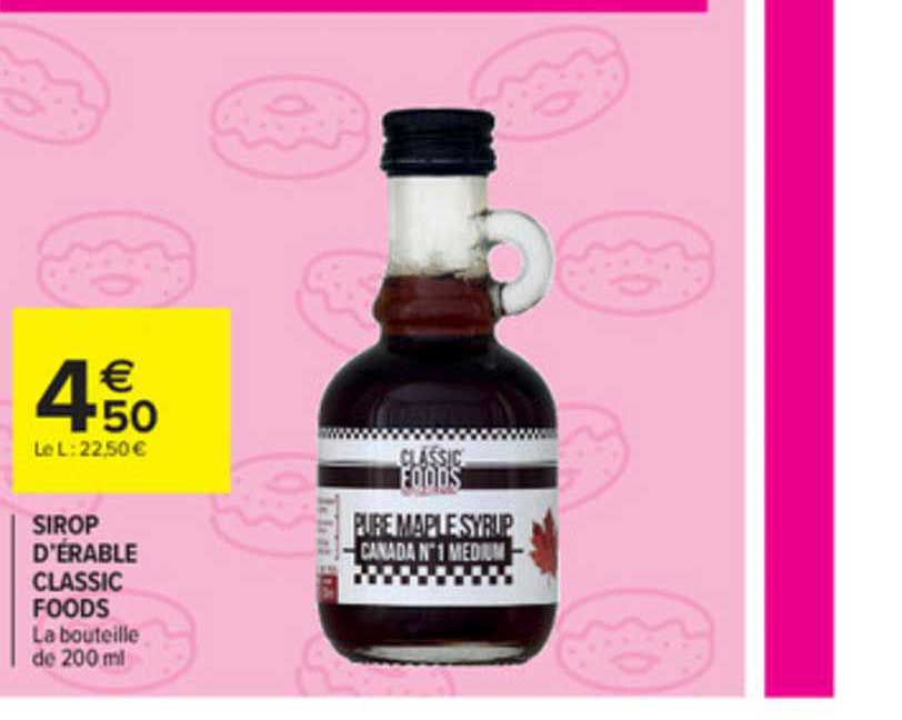 sirop d'érable classic foods