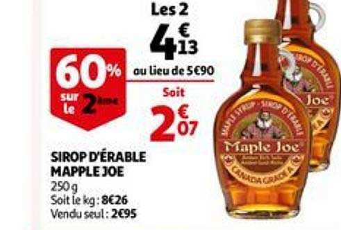 sirop d'érable mapple joe