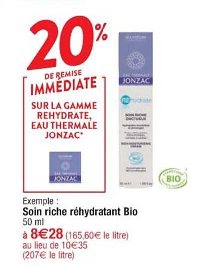 soin riche réhydratant boi jonzac