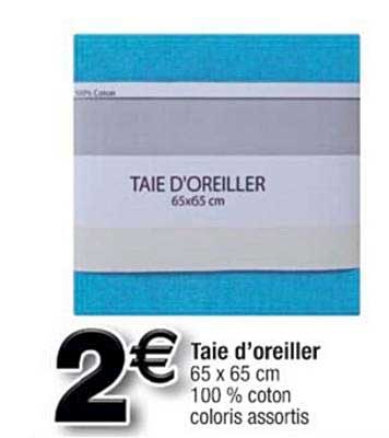 taie d'oreiller