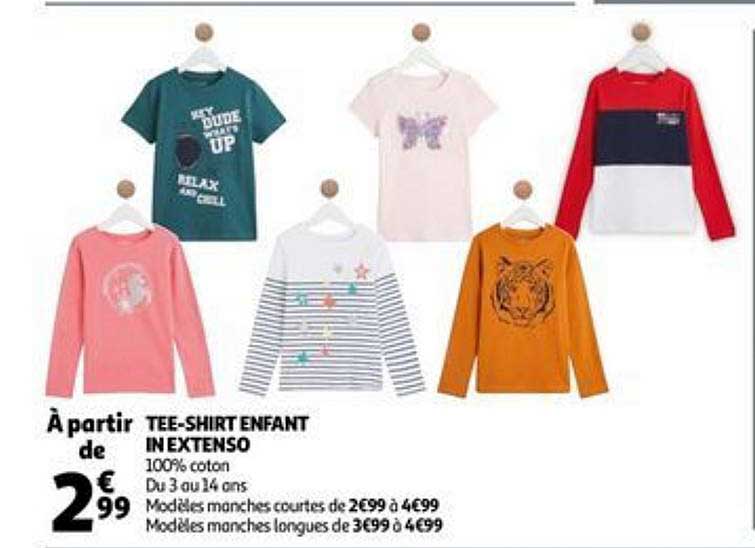 tee-shirt enfant in extenso