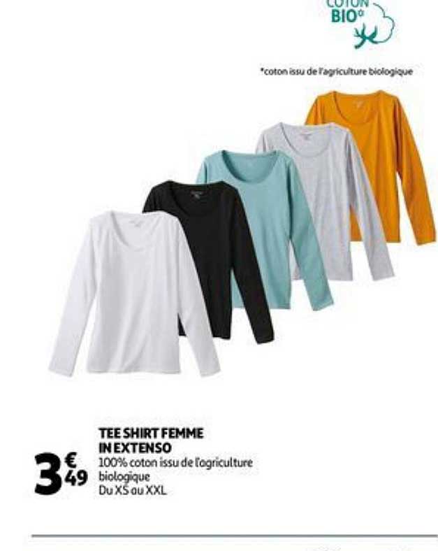 tee shirt femme in extenso