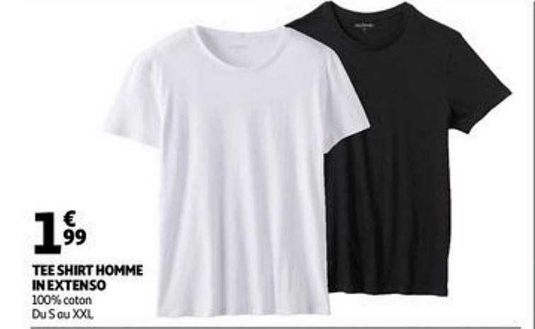 tee shirt homme in extenso