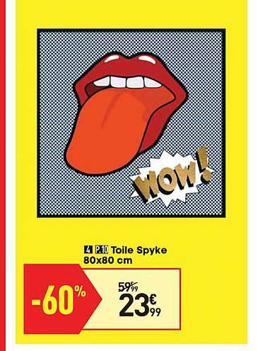 Toile Spyke 80x80 Cm