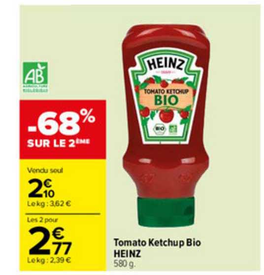 tomato ketchup bio heinz