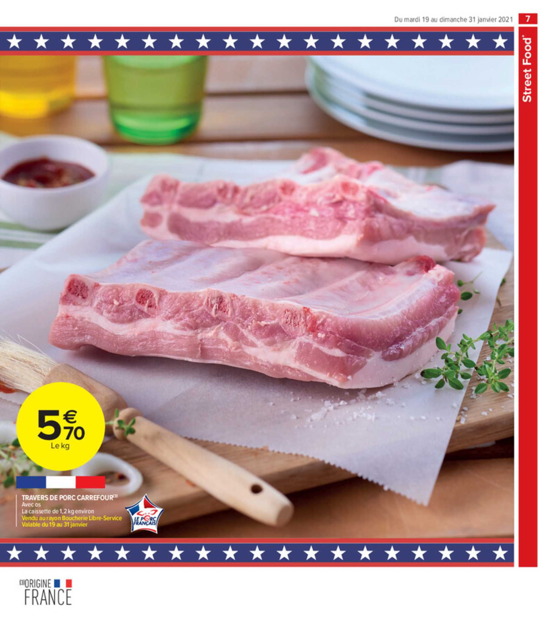 Travers De Porc Carrefour