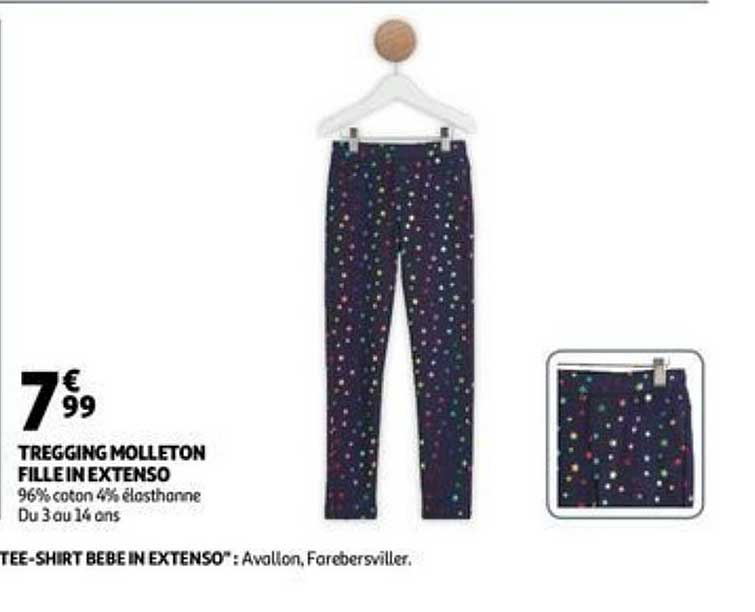 tregging molleton fille in extenso