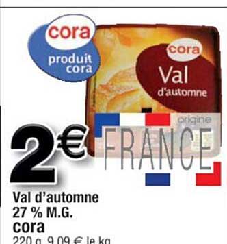 val d'automne 27% m.g. cora