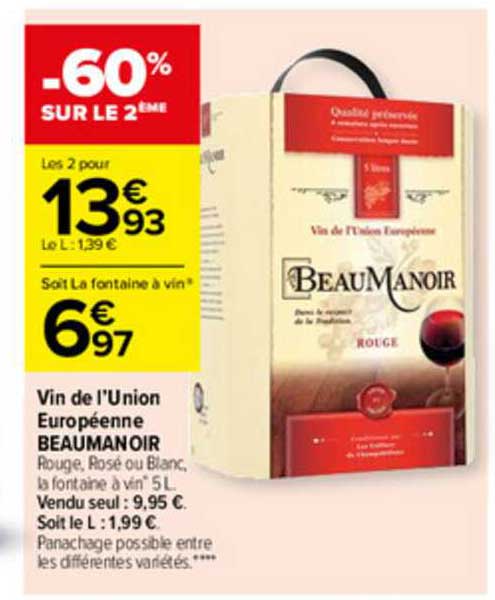 vin de l'union européenne beaumanoir