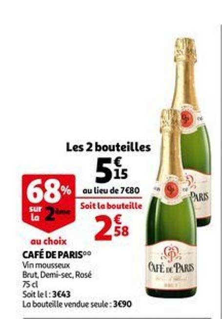 Vin Mousseux Café De Paris