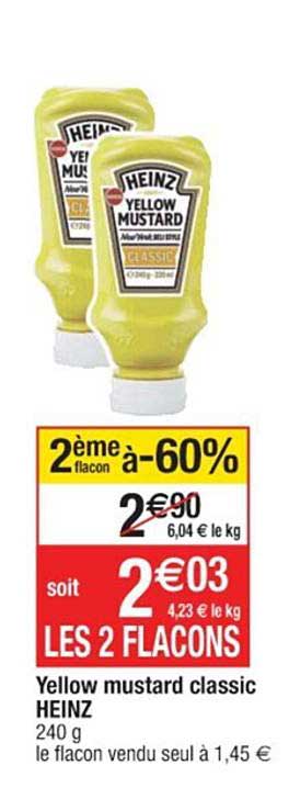yellow mustard classic heinz
