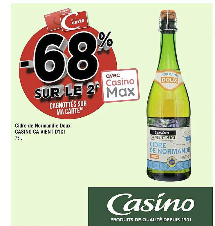cidre de normandie doux casino ça vient d'ici