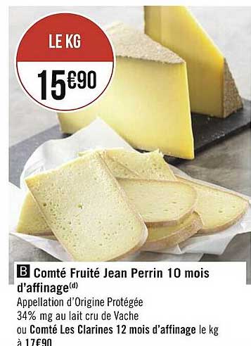comté fruité jean perrin 10 mois d'affinage
