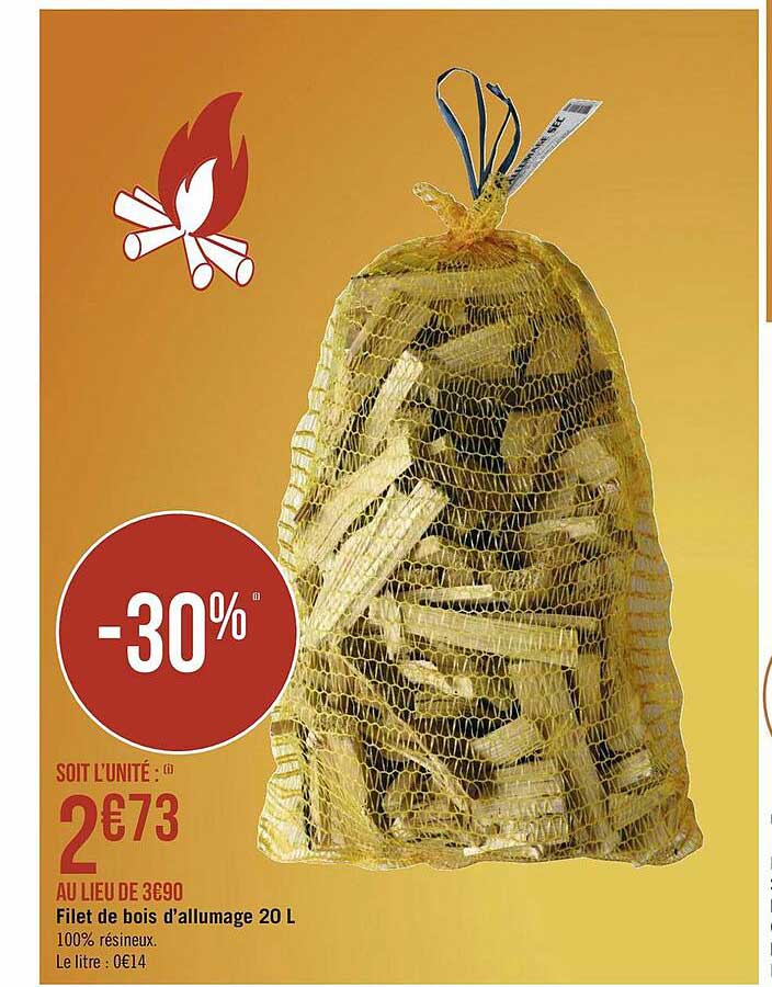 Filet De Bois D'allumage 20 L