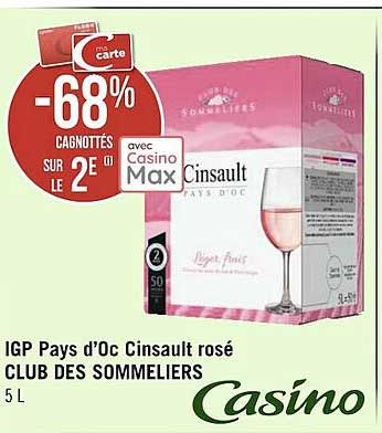 Igp Pays D'oc Cinsault Rosé Club Des Sommeliers