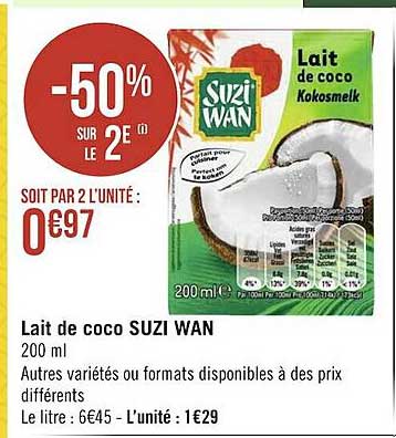 lait de coco suzi wan
