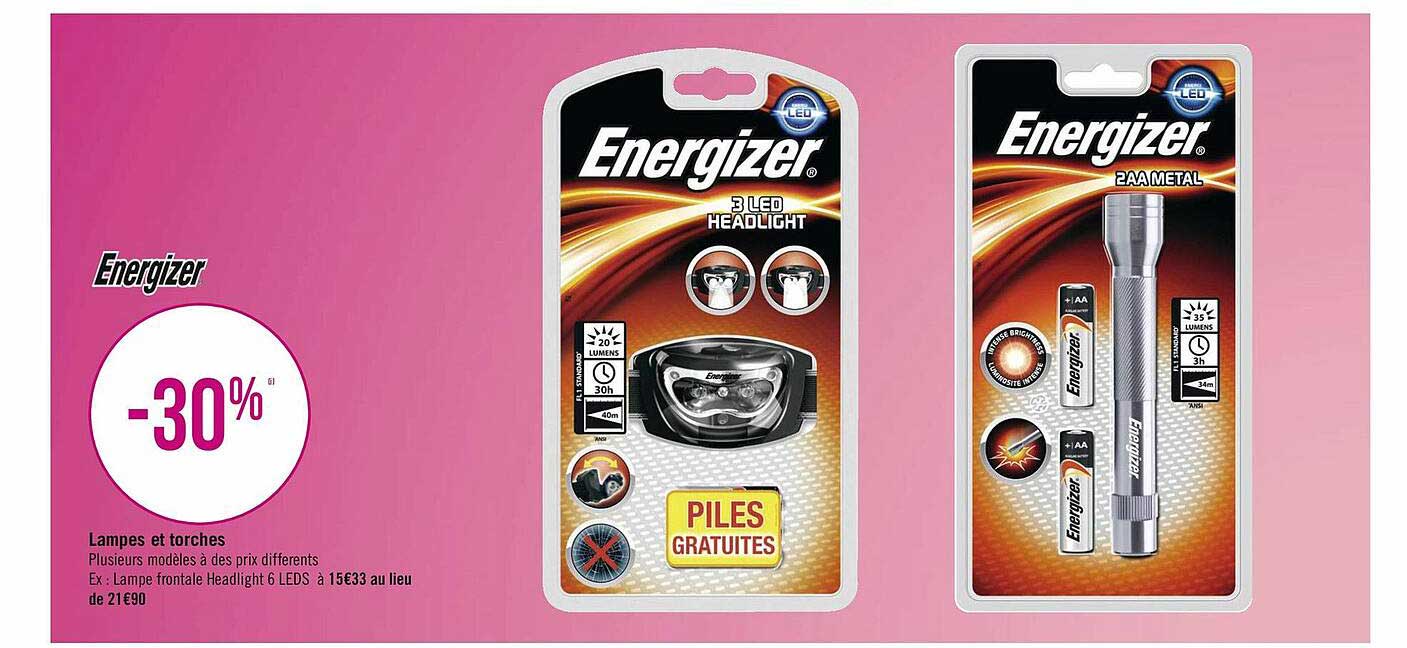 lampes et torches energizer