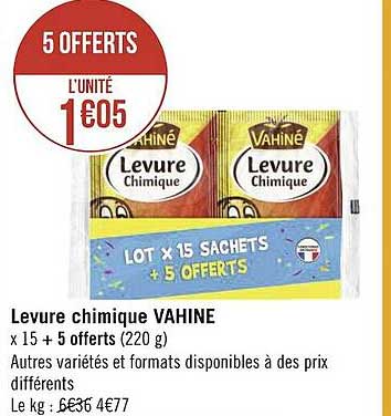 levure chimique vahiné