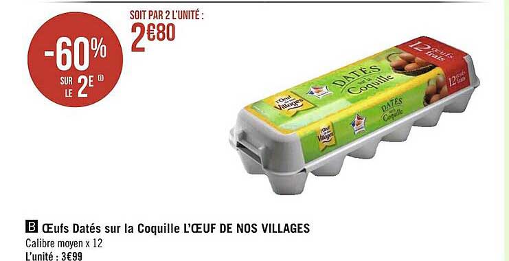 oeufs datés sur la coquille l'œuf de nos villages