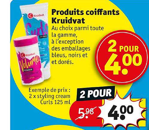 produits coiffants kruidvat