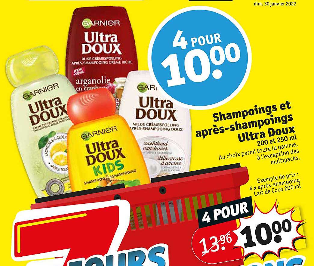 shampoings et après-shampoings ultra doux