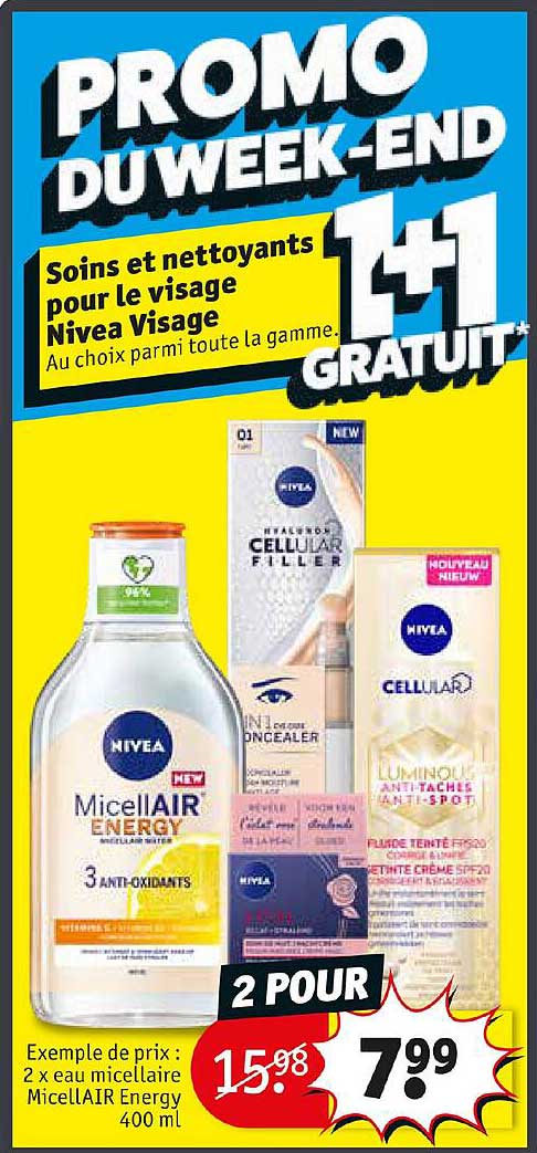 soins et nettoyants pour le visage nivea visage