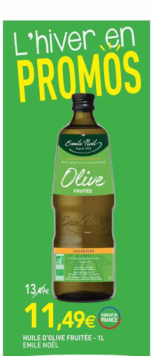 huile d'olive fruitée émile noël - 1l