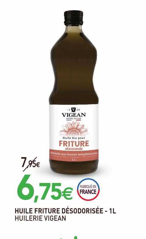 huile friture désodorisée huilerie vigean - 1l